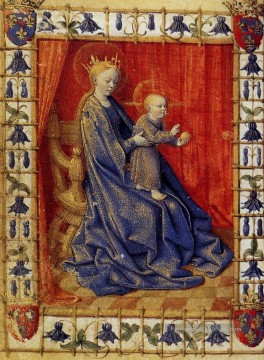  enfant - La Vierge à l’Enfant intronisée Jean Fouquet